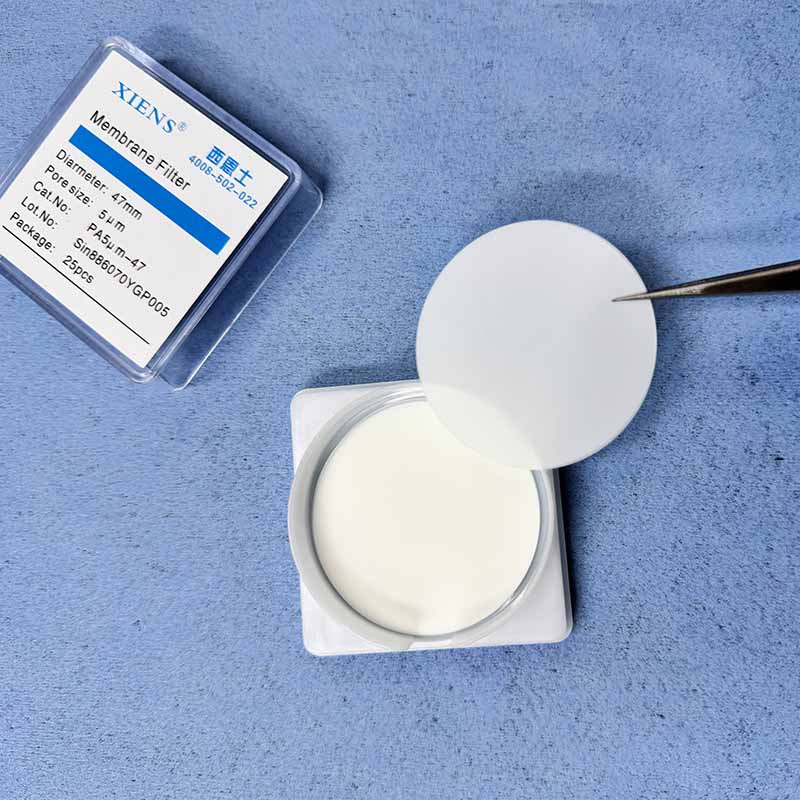 Filtre à membrane en nylon XIENS 47 mm - 5 μm pour les tests de propreté technique