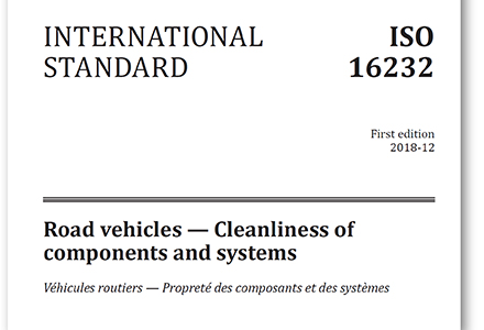 ISO 16232 Technical Cleanliness Standard ISO 16232 Technical Cleanliness Standard